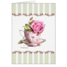 High Tea - Sage Greeting Cards
