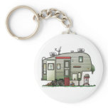 High Tech 5th Wheel Camper Keychain