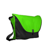 High Visibility Neon Green Messenger Bag