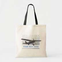 High Wing Aircraft Tote Bag