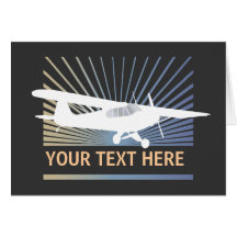 High Wing Taildragger Aircraft Card