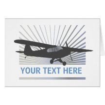 High Wing Taildragger Aircraft Greeting Card