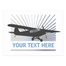 High Wing Taildragger Aircraft Postcards