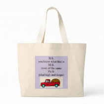 higher education humour tote bag