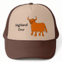 Highland Cow hat design