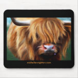 Highland Cow Painting mousepads