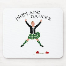 Highland Dancer Ghillie Callum Sword Dance Mouse Pads
