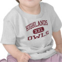 Highlands - Owls - High School - San Antonio Texas t-shirts