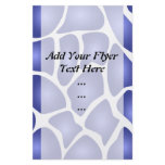 Highlighted Deep Blue Random Mosaic Pattern Custom flyers