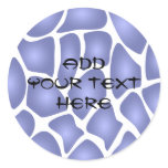 Highlighted Deep Blue Random Mosaic Pattern Custom stickers