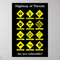 Highway of Threats Security Awareness Poster