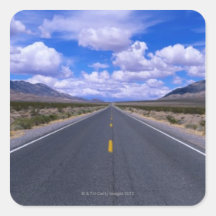 Highway Through Death Valley, California Sticker