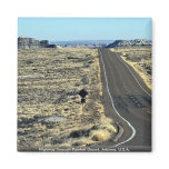 Highway through Painted Desert, Arizona, U.S.A. Refrigerator Magnets
