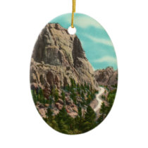 Highway to Mt. Rushmore Ornament ornaments
