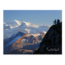 Hikers on Mount Pilatus in Lucerne Switzerland Postcards