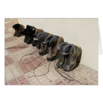 Hiking Boots Card cards