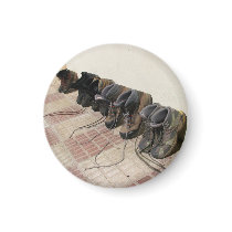 Hiking Boots Magnet magnets
