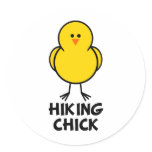 Hiking Chick Sticker