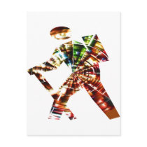 Hiking - Cosmic Red Sparkle design Post Card