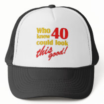 Hilarious 40th Birthday Gifts Mesh Hats