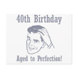 Hilarious 40th Birthday Gifts postcards