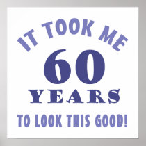 Hilarious 60th Birthday Gag Gifts Posters