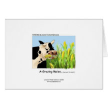 Hilarious Cow Greeting Card