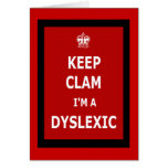 Hilarious dyslexic card