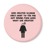 Hilarious feminist saying magnets