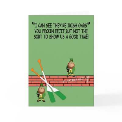 Hilarious Irish birthday Cards by Cardsharkkid