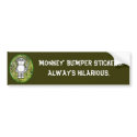Hilarious Monkeys Bumper Sticker bumper stickers