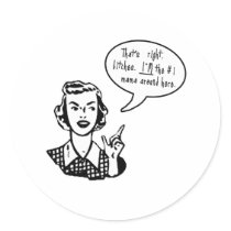 Hilarious Mother's Day Rude Design Stickers