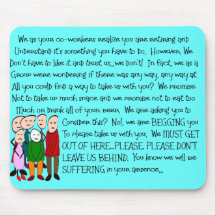 Hilarious Retirement Card--From The Gang! Mousemats