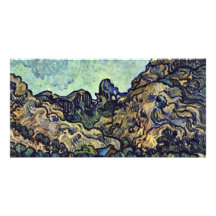 Hill At Saint-Remy By Vincent Van Gogh Customized Photo Card