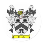 HILL Coat of Arms Sticker