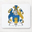 Hill Family Crest mousepads