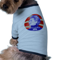 HILLARY 2016 DOG TEE SHIRT