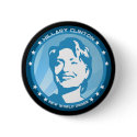 hillary clinton 08. blue rays. buttons
