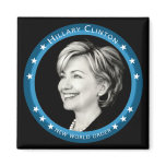 hillary clinton : blue rays : refrigerator magnets