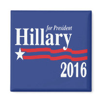 Hillary Clinton For President 2016 Refrigerator Magnets