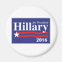 Hillary Clinton for President 2016 Refrigerator Magnet
