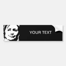 HILLARY CLINTON INK ART BUMPER STICKERS