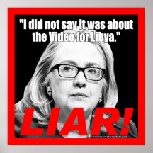 Hillary Clinton the Liar! Print