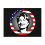 hillary clinton. us flag. post cards
