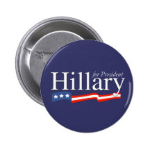 Hillary for President Buttons & Stickers
