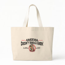Hillary_No_Queen_zazzle2 Tote Bags