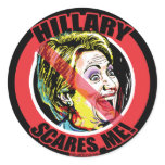 Hillary Scares Me Stickers