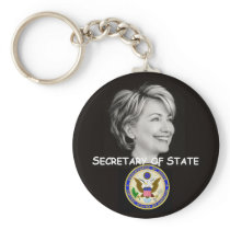 Hillary State Keychain