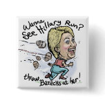 Hillary Throw Baracks Button