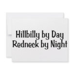 Hillbilly By Day Redneck By Night invitations